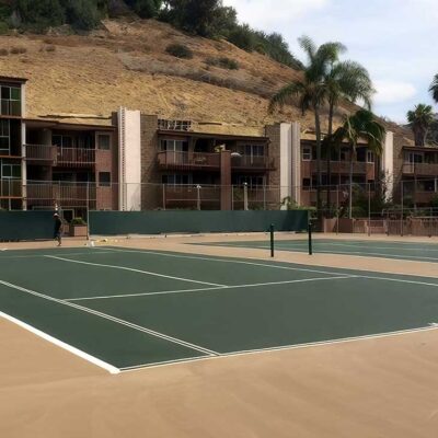 Ferandell Tennis Courts Did The Repair And Resurfacing Of The Two Tennis Courts At La Jolla Raquet Club.