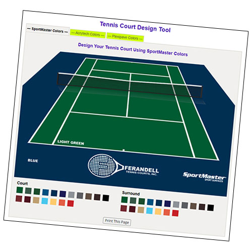 photo shows a miniature online tennis court colorizer tool.