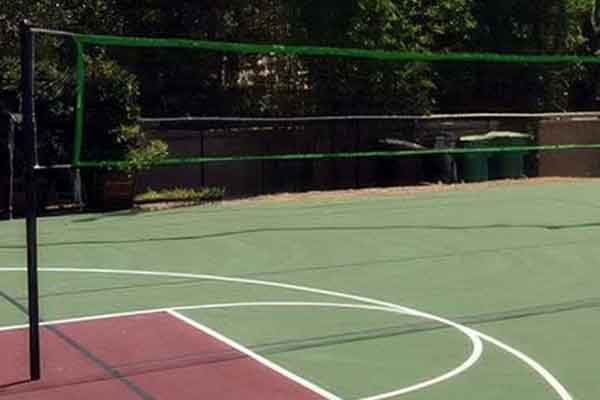 photo shows a multi-game court of basketball and volleyball-1